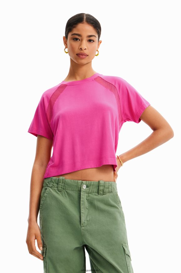 Desigual Women Short mesh sport T-shirt Clothing PFVZ0B664