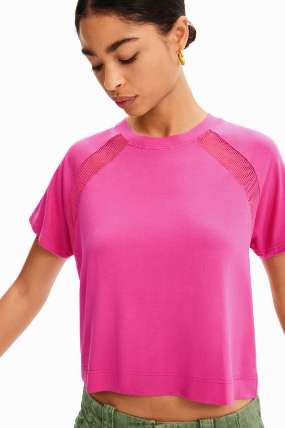 Desigual Women Short mesh sport T-shirt Clothing PFVZ0B664
