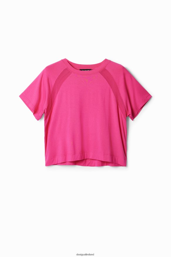 Desigual Women Short mesh sport T-shirt Clothing PFVZ0B664