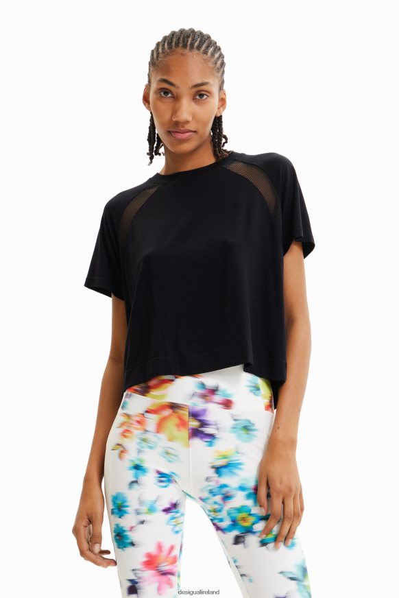 Desigual Women Short mesh sport T-shirt Clothing PFVZ0B690
