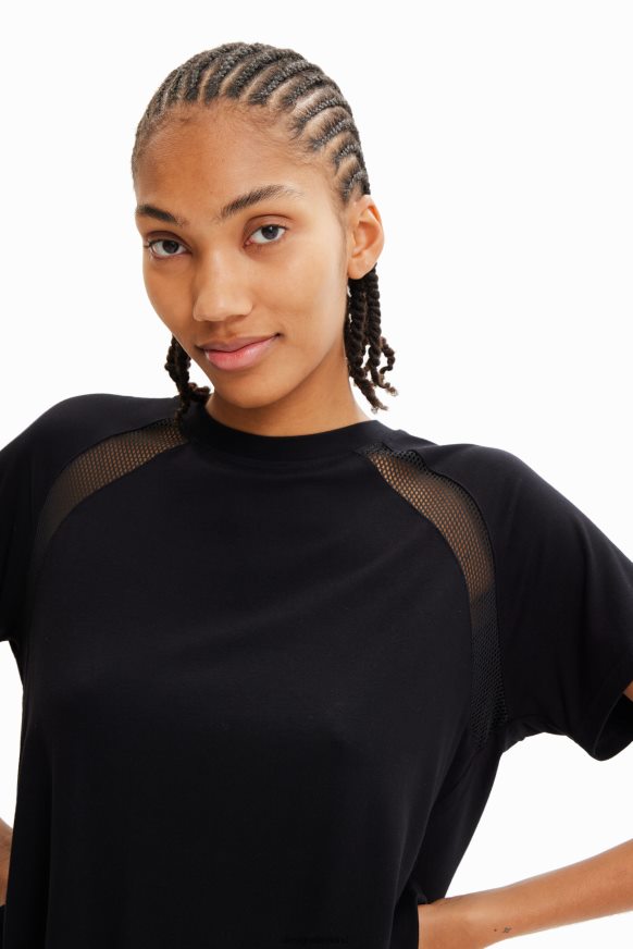 Desigual Women Short mesh sport T-shirt Clothing PFVZ0B690