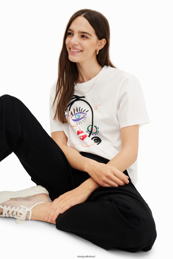 Desigual Women Short-sleeve face T-shirt Clothing PFVZ0B341