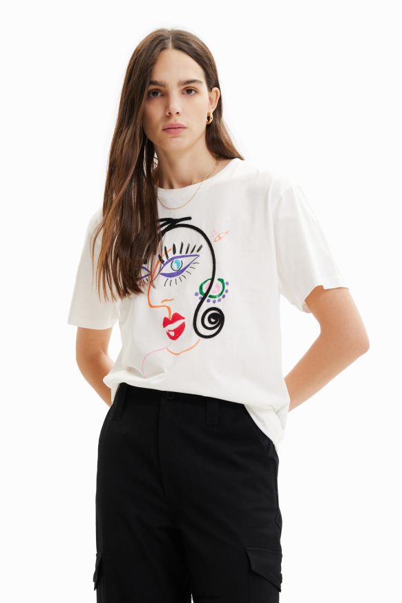 Desigual Women Short-sleeve face T-shirt Clothing PFVZ0B341