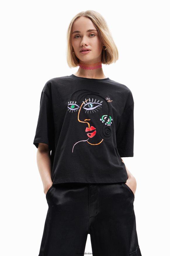 Desigual Women Short-sleeve face T-shirt Clothing PFVZ0B950