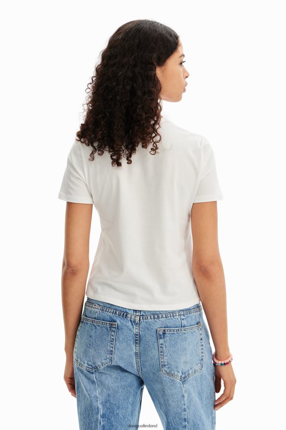 Desigual Women Short-sleeve flower T-shirt Clothing PFVZ0B1168