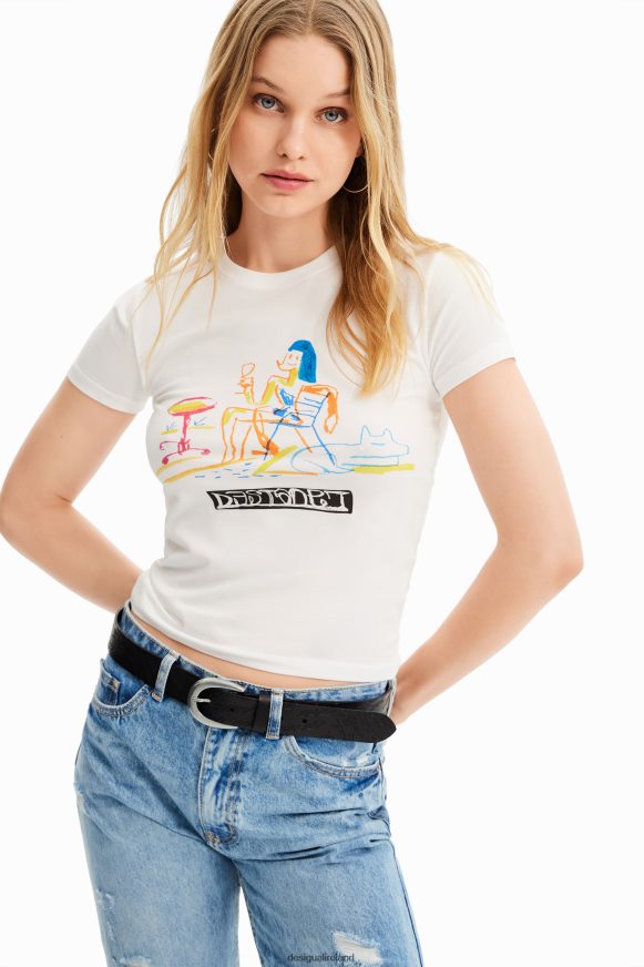 Desigual Women Short-sleeve illustration T-shirt Clothing PFVZ0B773