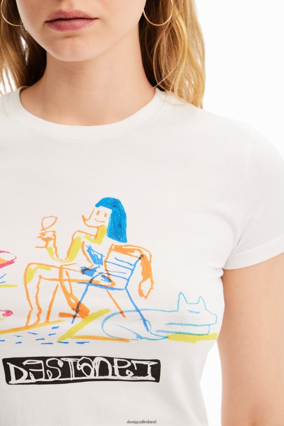 Desigual Women Short-sleeve illustration T-shirt Clothing PFVZ0B773