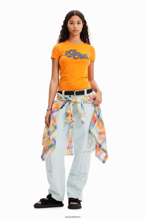 Desigual Women Short-sleeve rhinestone T-shirt Clothing PFVZ0B599