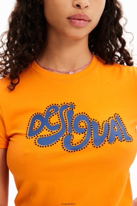 Desigual Women Short-sleeve rhinestone T-shirt Clothing PFVZ0B599