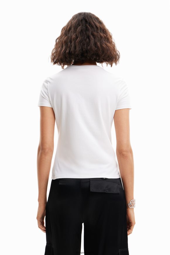Desigual Women Short-sleeve rhinestone T-shirt Clothing PFVZ0B803