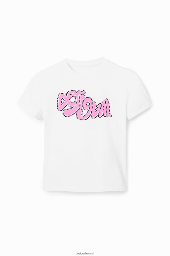 Desigual Women Short-sleeve rhinestone T-shirt Clothing PFVZ0B803