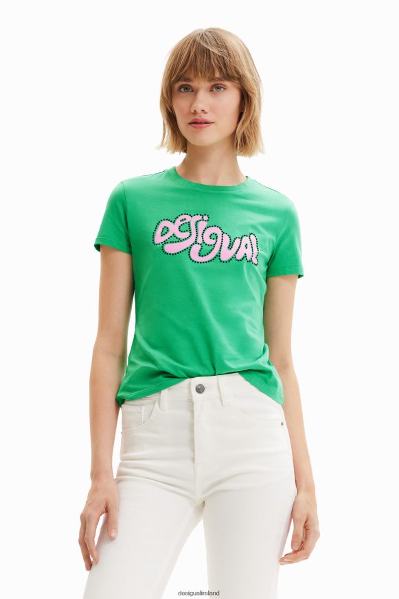 Desigual Women Short-sleeve rhinestone T-shirt Clothing PFVZ0B808