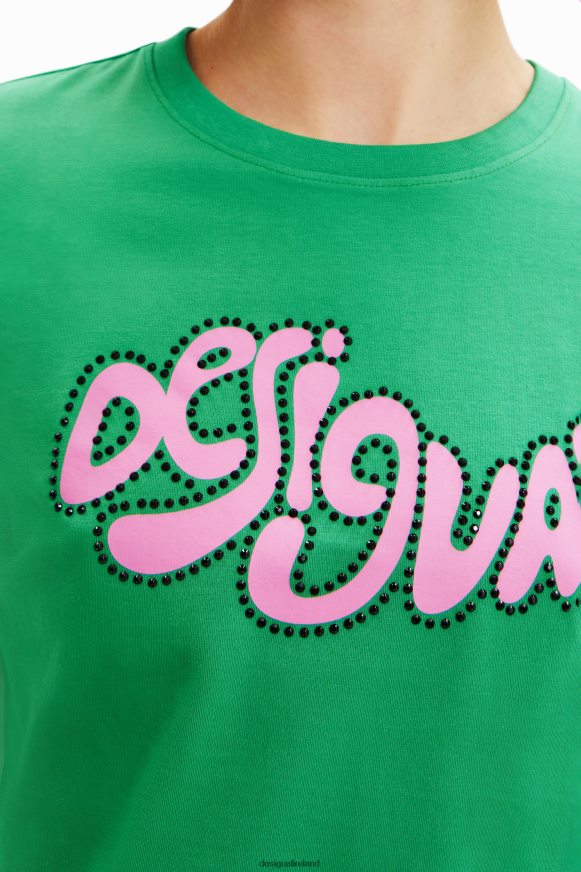 Desigual Women Short-sleeve rhinestone T-shirt Clothing PFVZ0B808