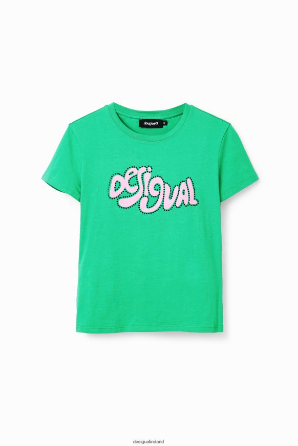 Desigual Women Short-sleeve rhinestone T-shirt Clothing PFVZ0B808