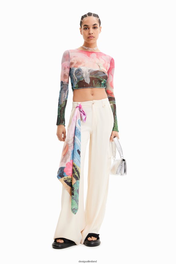 Desigual Women Short slim fantasy T-shirt Clothing PFVZ0B528