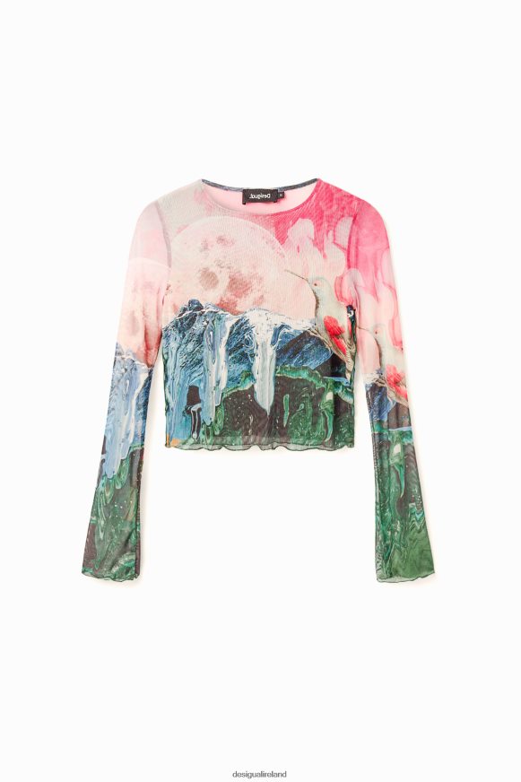Desigual Women Short slim fantasy T-shirt Clothing PFVZ0B528