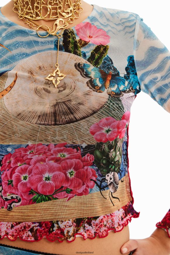 Desigual Women Short slim fantasy T-shirt Clothing PFVZ0B847