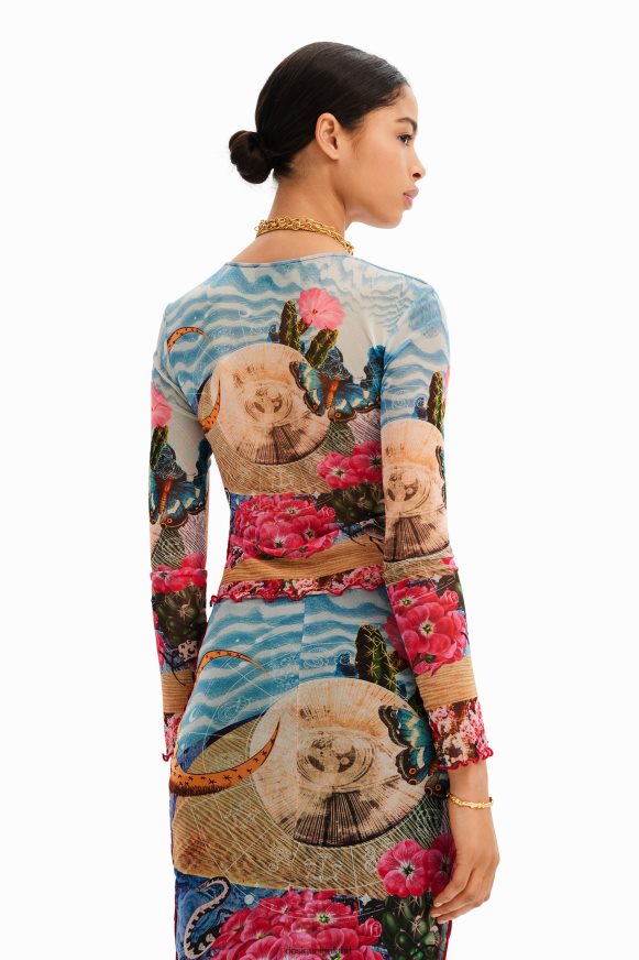 Desigual Women Short slim fantasy T-shirt Clothing PFVZ0B847