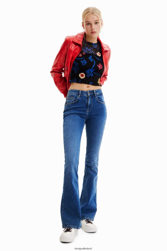 Desigual Women Short slim floral T-shirt Clothing PFVZ0B594