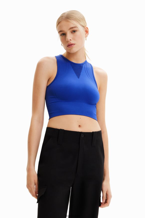 Desigual Women Short stretch sport top Clothing PFVZ0B673