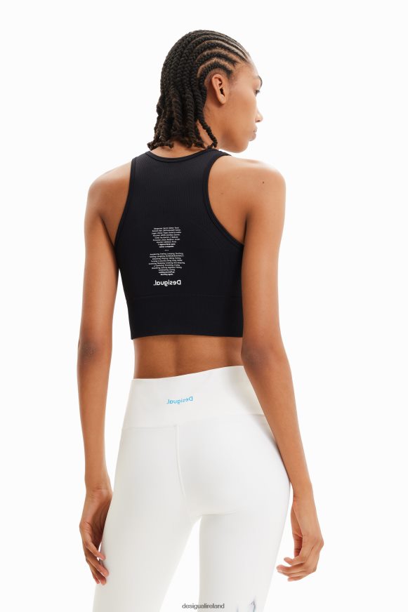 Desigual Women Short stretch sport top Clothing PFVZ0B674