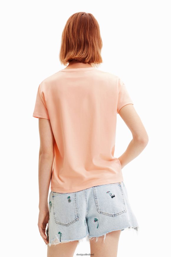 Desigual Women Slim illustration T-shirt Clothing PFVZ0B395