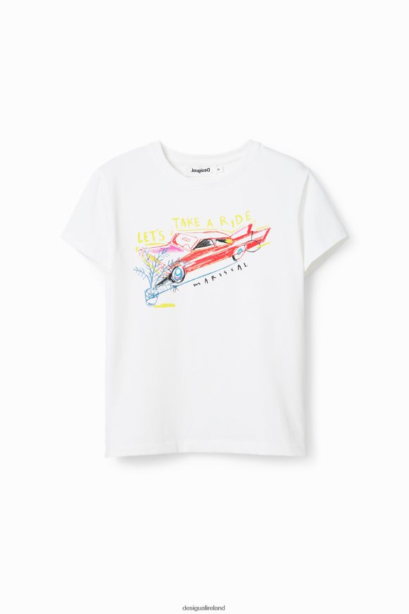 Desigual Women Slim illustration T-shirt Clothing PFVZ0B532