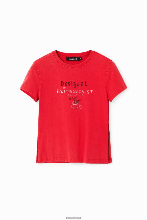 Desigual Women Slim message T-shirt Clothing PFVZ0B116