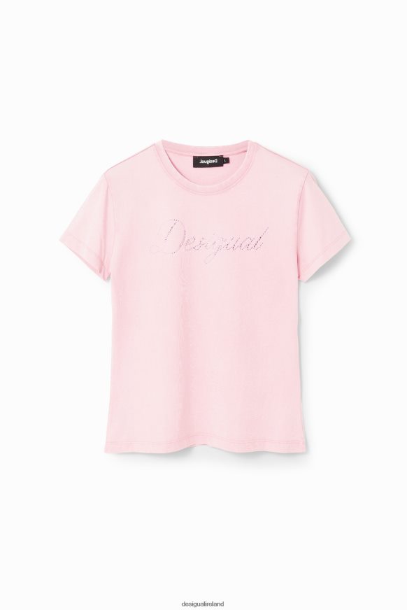 Desigual Women Slim rhinestone T-shirt Clothing PFVZ0B117