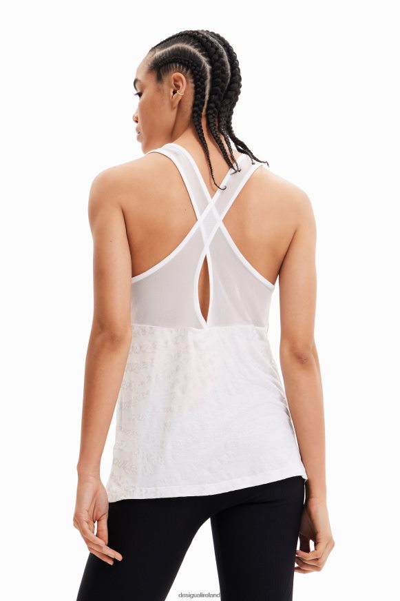 Desigual Women Sport logo vest top Clothing PFVZ0B689
