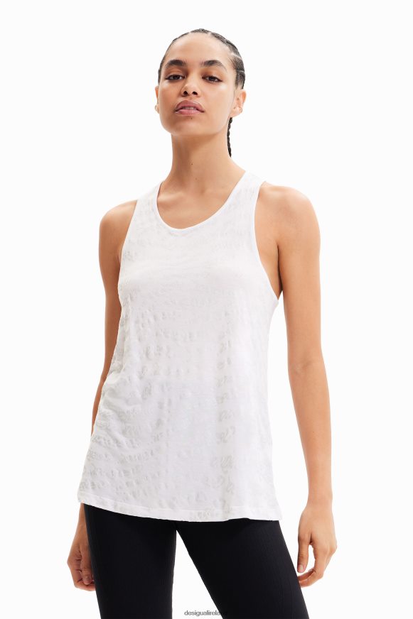 Desigual Women Sport logo vest top Clothing PFVZ0B689