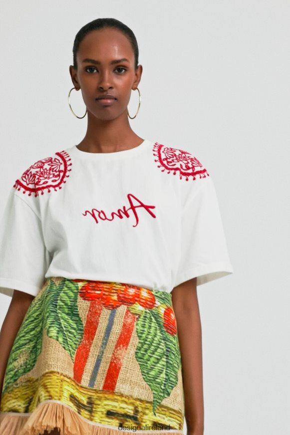 Desigual Women Stella Jean embroidered T-shirt Clothing PFVZ0B930