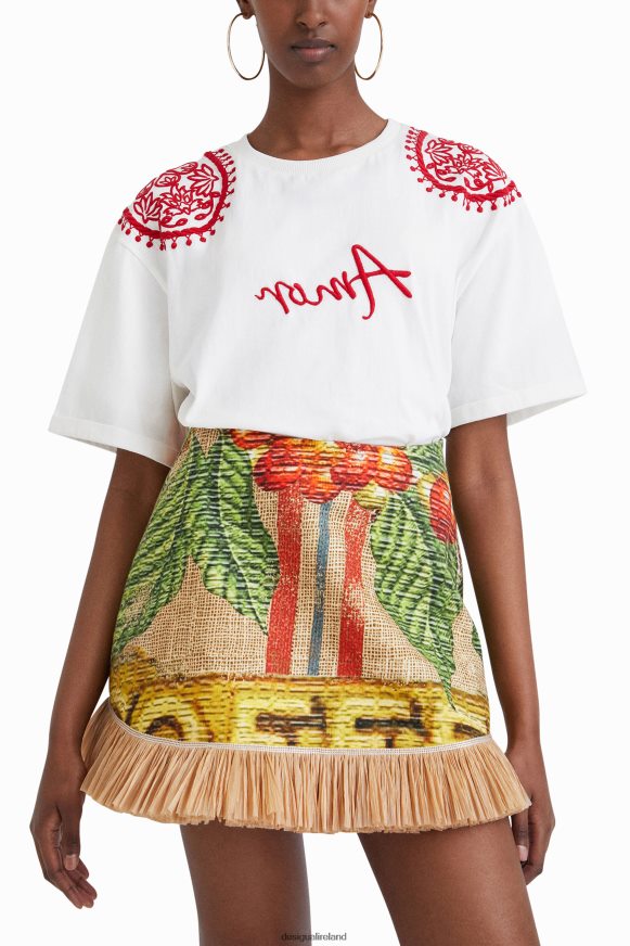Desigual Women Stella Jean embroidered T-shirt Clothing PFVZ0B930