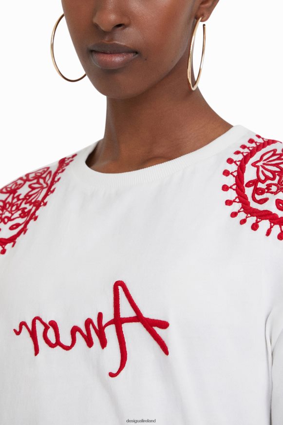 Desigual Women Stella Jean embroidered T-shirt Clothing PFVZ0B930