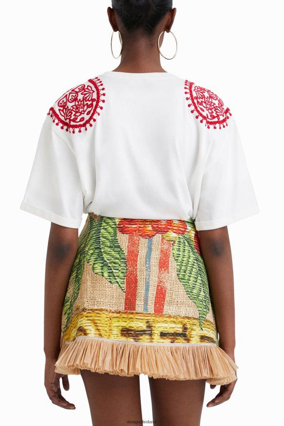 Desigual Women Stella Jean embroidered T-shirt Clothing PFVZ0B930