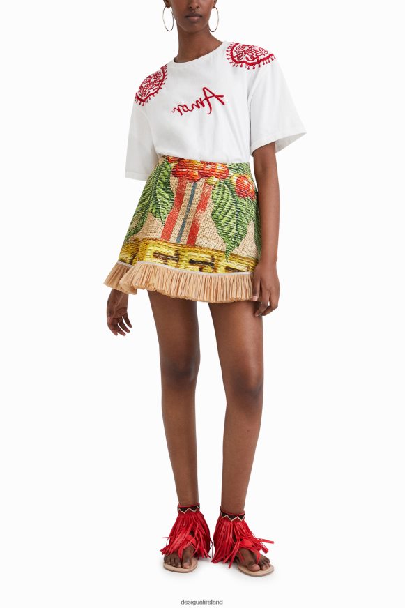 Desigual Women Stella Jean embroidered T-shirt Clothing PFVZ0B930