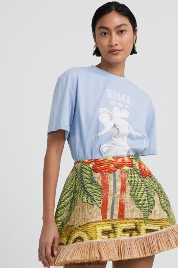Desigual Women Stella Jean statue T-shirt Clothing PFVZ0B1100