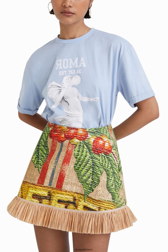 Desigual Women Stella Jean statue T-shirt Clothing PFVZ0B1100