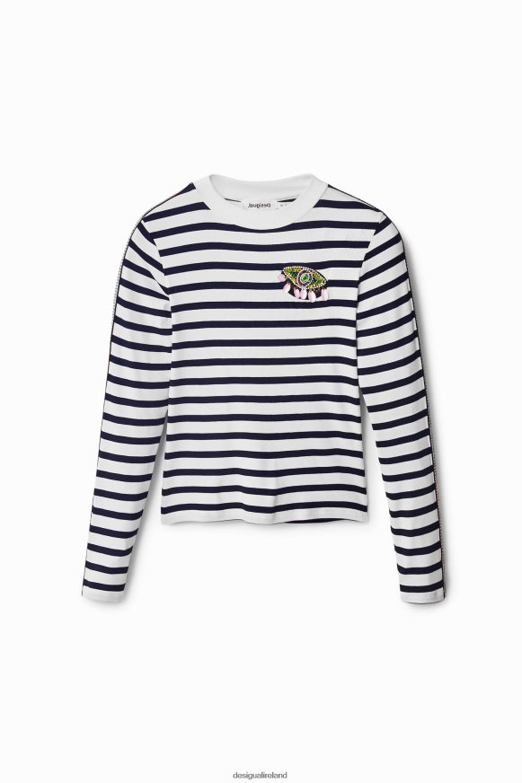 Desigual Women Striped T-shirt Clothing PFVZ0B947