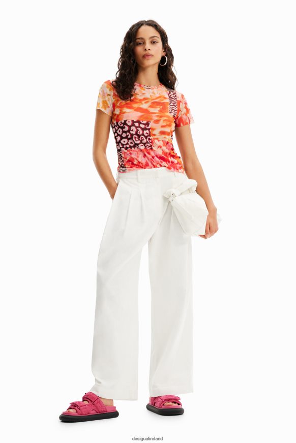 Desigual Women Tulle patch T-shirt Clothing PFVZ0B375