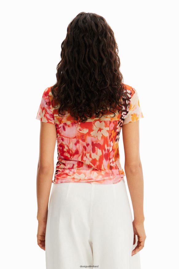 Desigual Women Tulle patch T-shirt Clothing PFVZ0B375