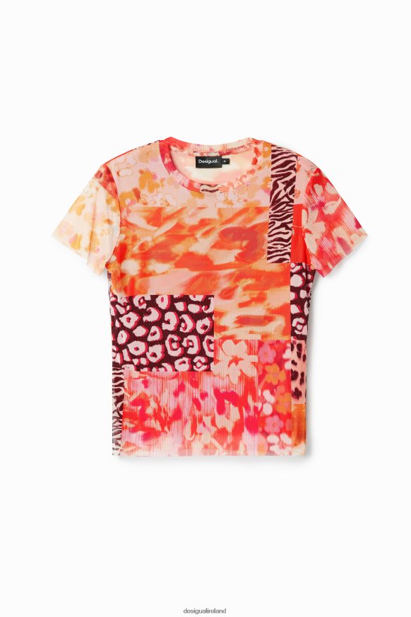 Desigual Women Tulle patch T-shirt Clothing PFVZ0B375