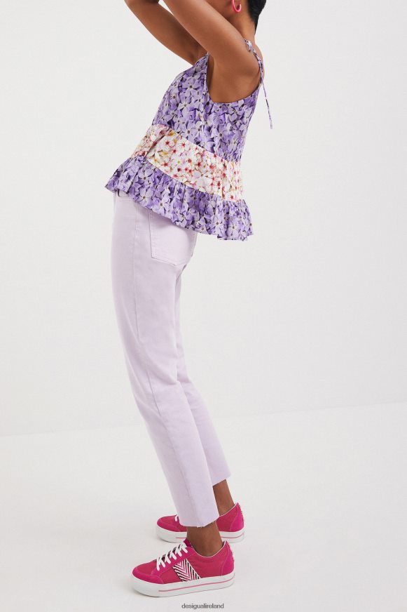 Desigual Women Floral strap top Clothing PFVZ0B769