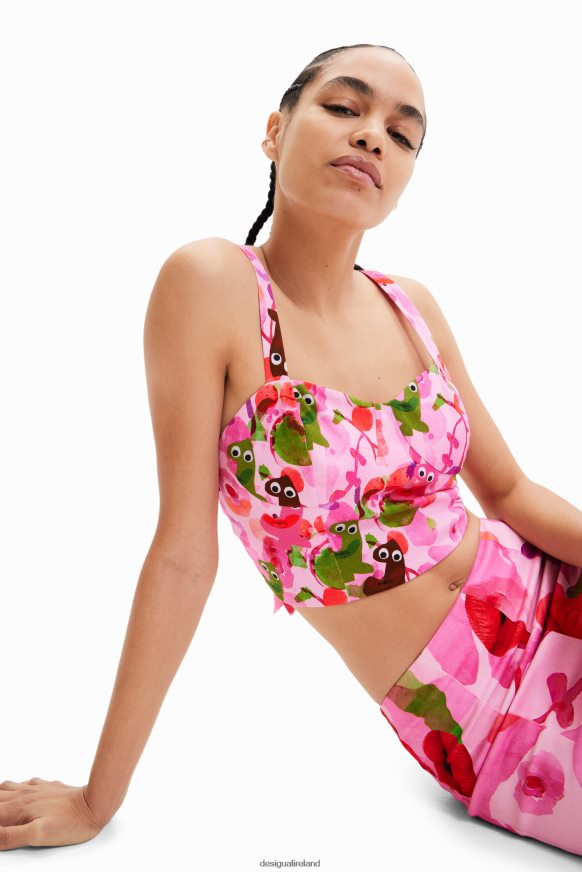 Desigual Women M. Christian Lacroix short corset top Clothing PFVZ0B694