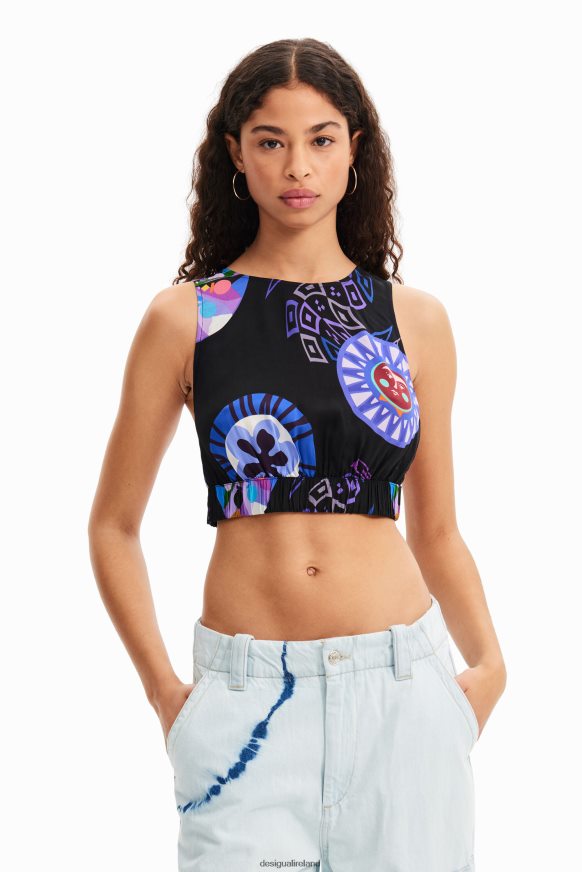 Desigual Women M. Christian Lacroix short top with straps Clothing PFVZ0B737