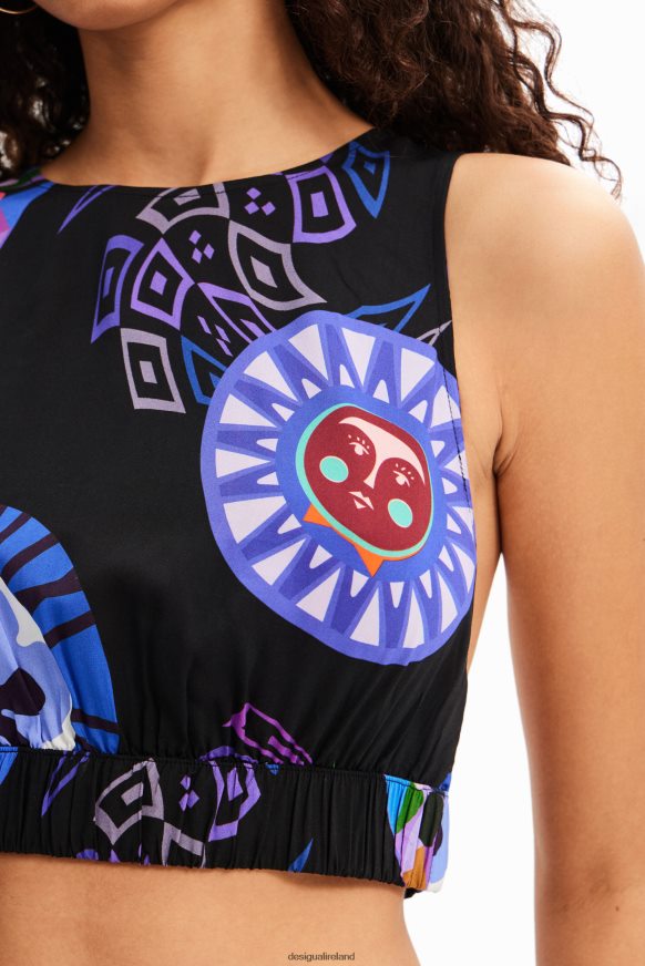 Desigual Women M. Christian Lacroix short top with straps Clothing PFVZ0B737