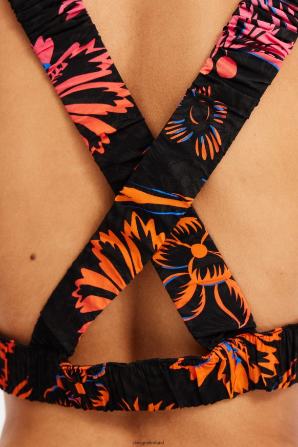 Desigual Women Short tropical top with straps Clothing PFVZ0B792