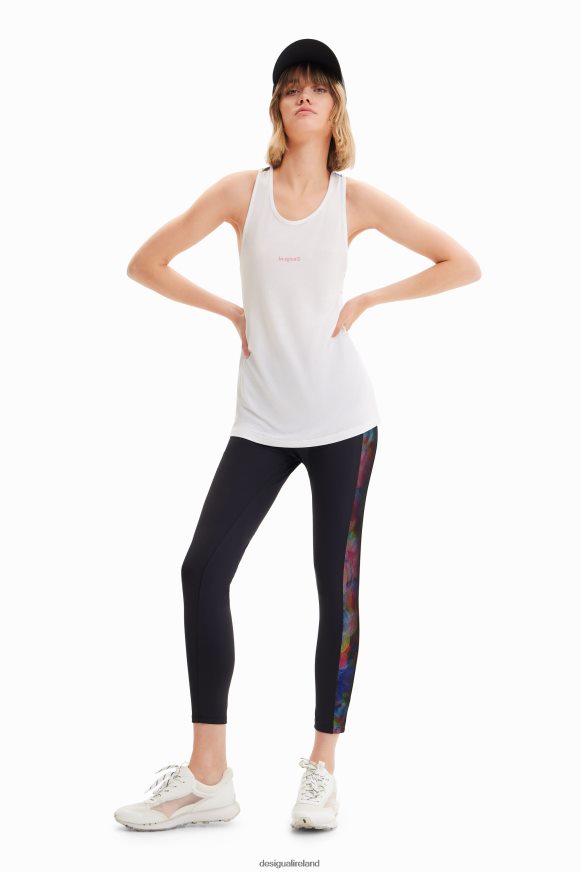 Desigual Women Sport floral vest top Clothing PFVZ0B435