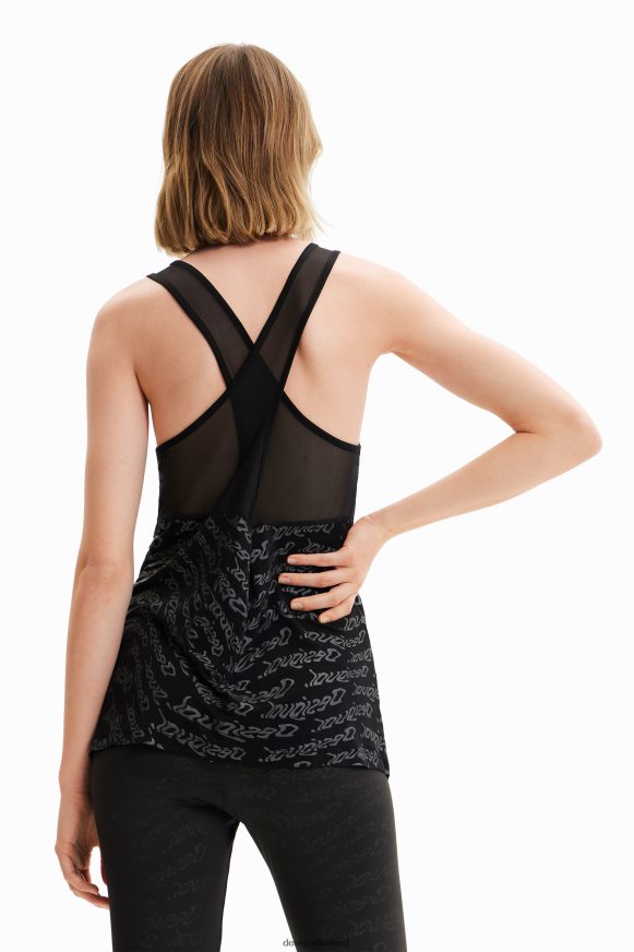 Desigual Women Sport logo vest top Clothing PFVZ0B628
