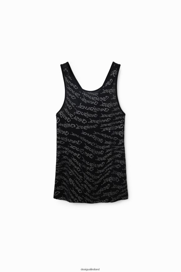 Desigual Women Sport logo vest top Clothing PFVZ0B628